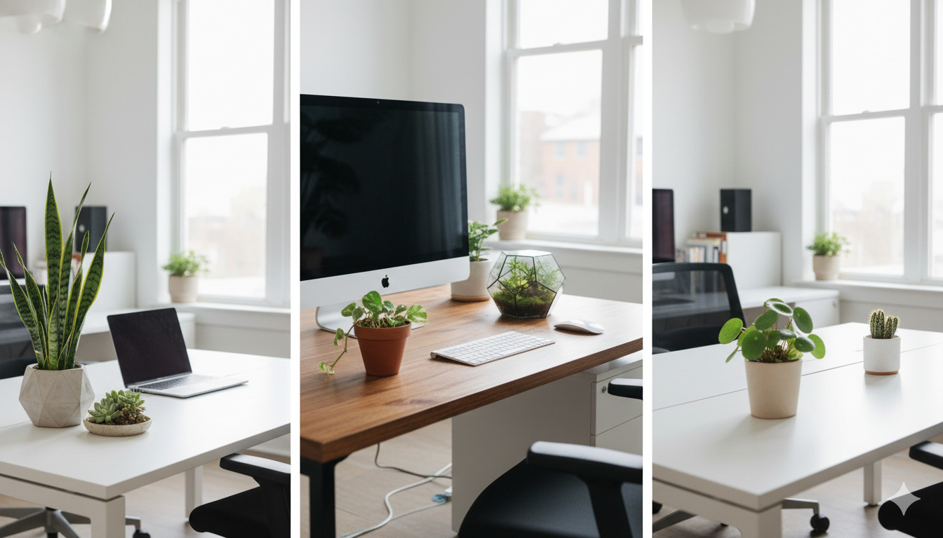 Small desk plants for office spaces
